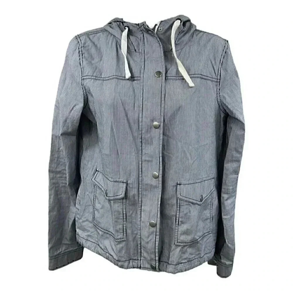 SO brand pin stripe women's jacket size S 100% cotton